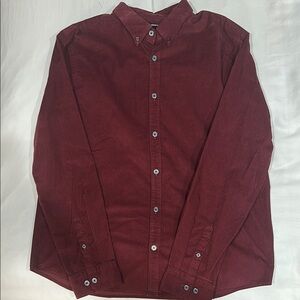 Express Men's Burgundy Shirt